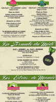 Mamie Bigoude menu