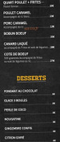 Le Savoyard menu