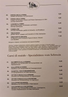 Pizzeria Calabria menu