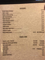 Old Tymers Cafe menu