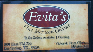 Evita's Fine Mexican Cuisine food