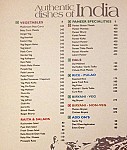 Ashoka Restaurant menu