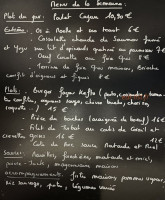 A La Bon’heure menu