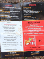 Le Moulin d'Enzo menu