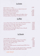 Le Relais menu