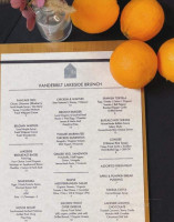 The Vanderbilt Inn menu