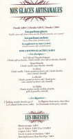 Le Chenal menu