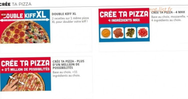 Domino's Pizza menu