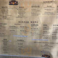 Coops West Texas Bbq menu