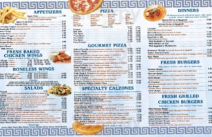 Sofia's Pizza menu