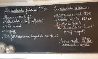 Chez Azizounette menu