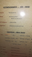 Ghandi menu