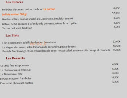 L'aromate menu