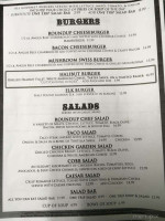 The Round Up Steakhouse menu