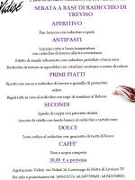 Agriturismo Vidisè menu