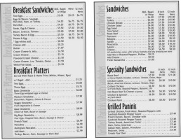 N.y. Bagel Bistro menu