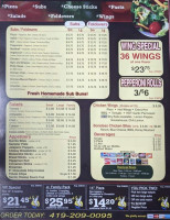 A J's Heavenly Pizza menu