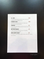 Beer Army Burger Company menu