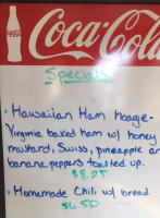 Huck's Hoagies menu