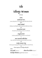 Thirsty Woman Pub menu