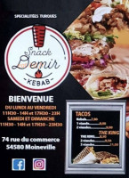 Snack Le Rendez Vous menu