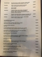 Le Capriccio menu