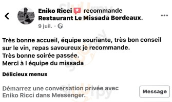 Le Missada Bordeaux food