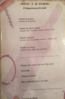 Le Tire Bouchon menu