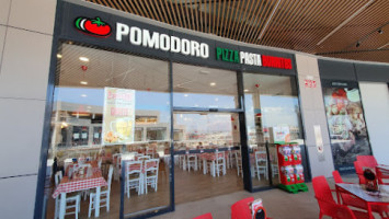 Pomodoro Pizza Pasta Burritos inside