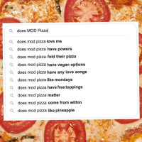 Mod Pizza Berewick menu