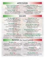 Front Street Café menu