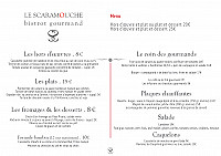 Le Scaramouche menu