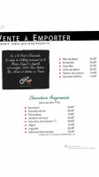 Le Bistro Aveyronnais menu