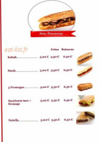 Roza Kebab menu