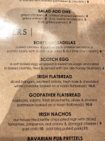 Ganly's Irish Pub menu