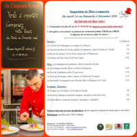 Au Chapeau Rouge menu