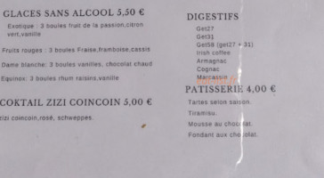 Le Champ De Foire menu