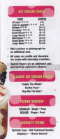 Carvel menu