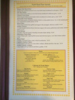 Tree House menu