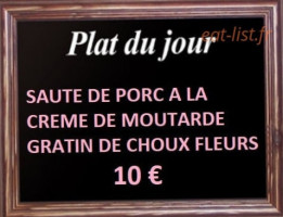 Les Voyageurs menu