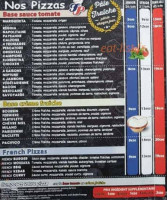 French Pizza menu