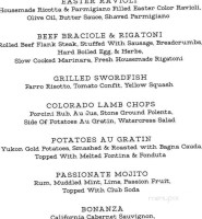 Norcina menu