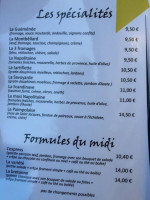 La Petite Crêperie Eysines menu