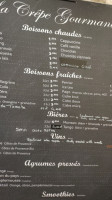 La Crêpe Gourmande menu