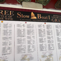 Slow Boat menu