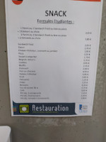 Universitaire Lahitolle menu