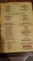 West End Saloon menu