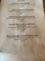 Trattoria Da Anthoni menu