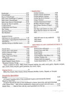 Scott's By Dam menu