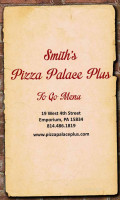 Pizza Palace Plus menu